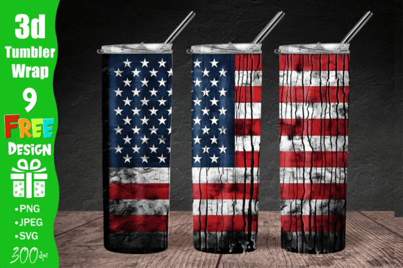 4th July 3D Tumbler Wrap Review