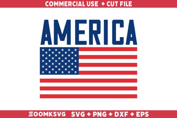 America Flag SVG for Crafts and Graphics