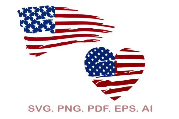 American Distressed Flag Bundle: Graphics and Crafts for Brand Impact