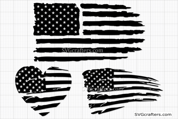 American Flag, 4th of July Set: Graphics and Crafts