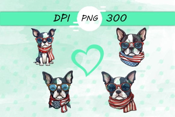 American Flag with Boston Terrier Sticker: Graphics & Crafts Review