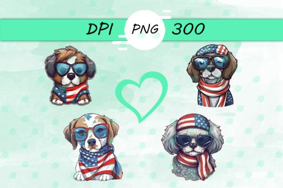 American Flag with Dog Scarf Sticker: Graphics & Crafts Review