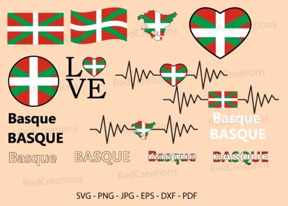 Basque Flag Bundle: Graphics & Crafts