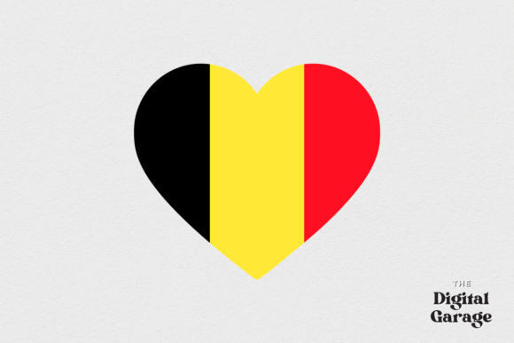 Belgium Flag, Belgium Heart SVG PNG for Crafts & Graphics