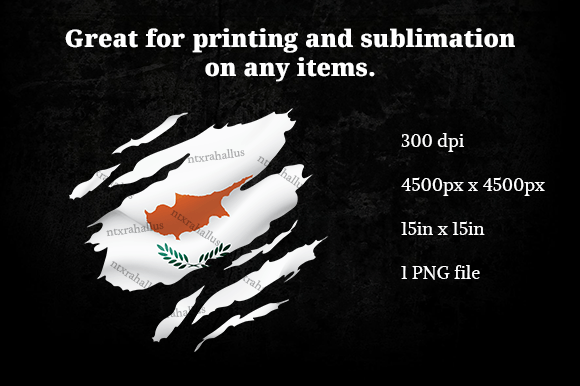 Cyprus Ripped Flag PNG Review