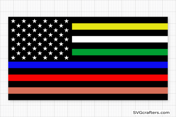 First Responder, American Flag Graphics and Crafts