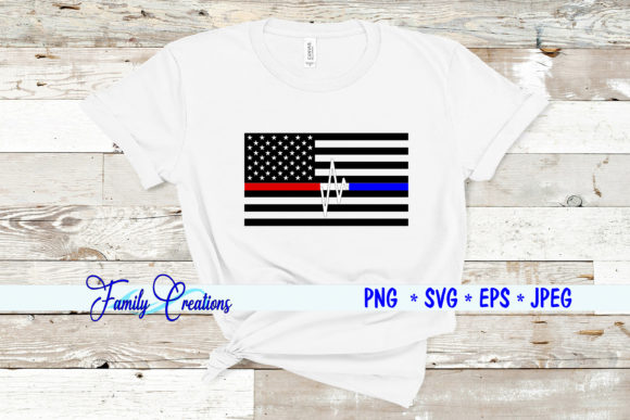 Law Enforcement Firefighter Flag