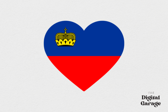 Liechtenstein Flag, Liechtenstein Heart Graphics and Crafts
