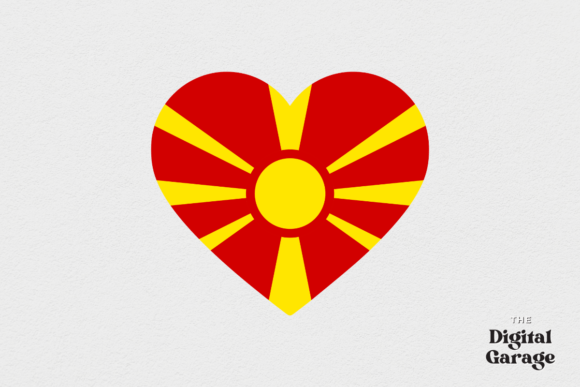 Macedonia Flag, Macedonia Heart SVG PNG