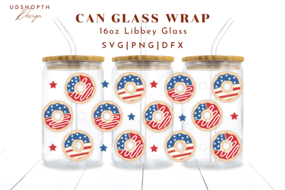 Patriotic Donut American Flag SVG: Graphics and Crafts for Branding
