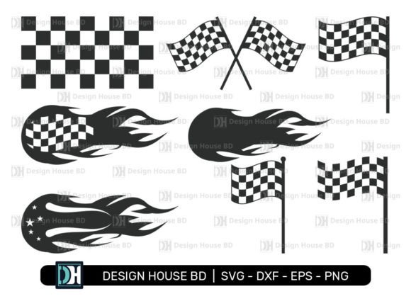Racing Flag SVG for Crafts and Graphics