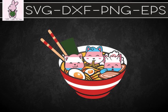 Ramen Cats Trans Pride Flag Japanese Graphics