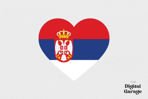 Serbia Flag, Serbia Heart SVG PNG: Graphics & Crafts Asset